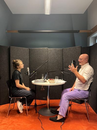 Blick in das Aufnahmestudio
